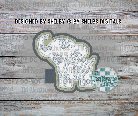 Groovy elephant - Silicone Freshie Mold