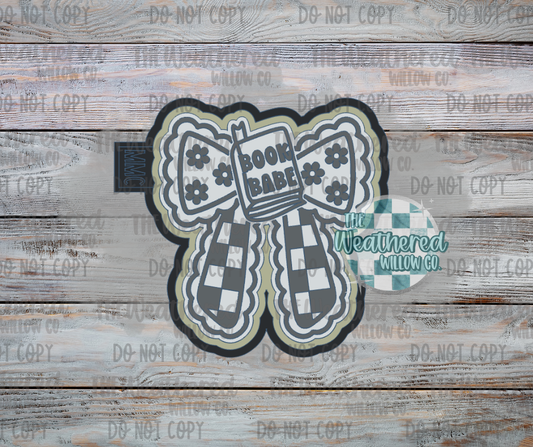 Book babe bow - Silicone Freshie Mold