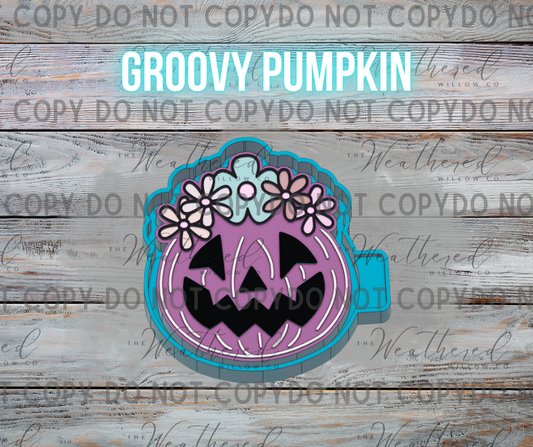 Groovy Pumpkin - Silicone Freshie Mold