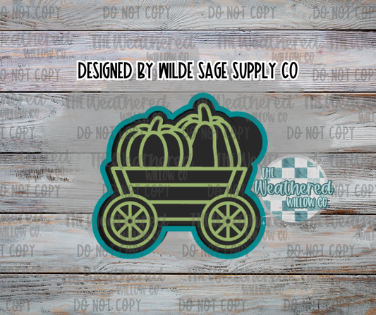 Pumpkin Wagon - Silicone Freshie Mold
