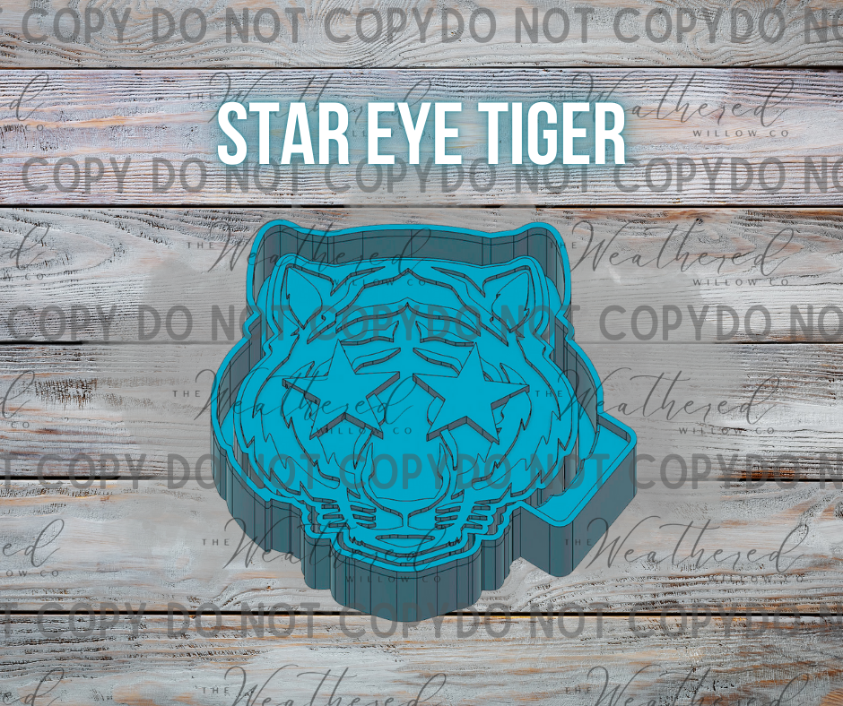 Star eyes tiger - Silicone Freshie Mold