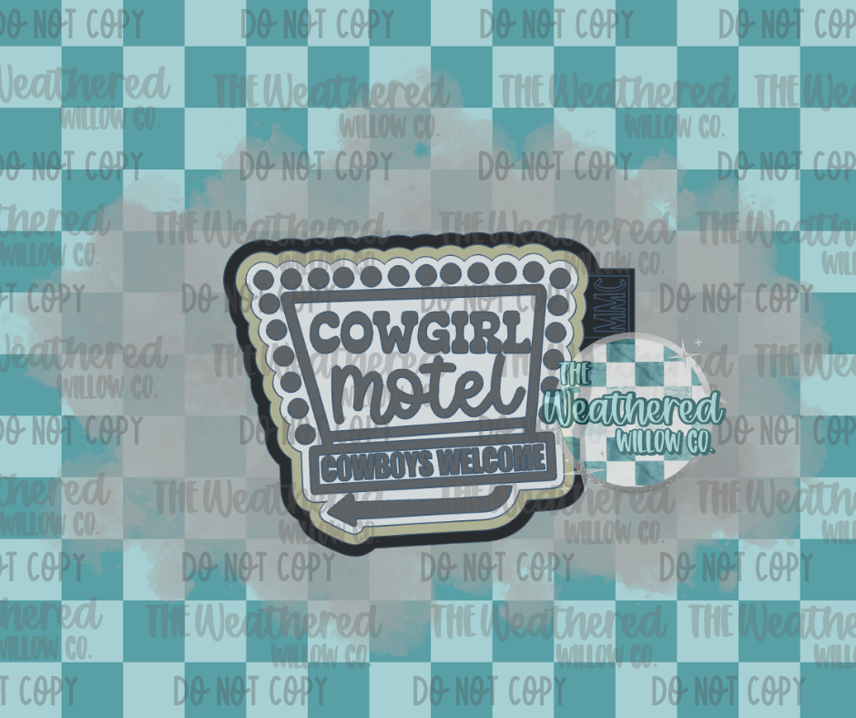 Cowgirl motel - Silicone Freshie Mold