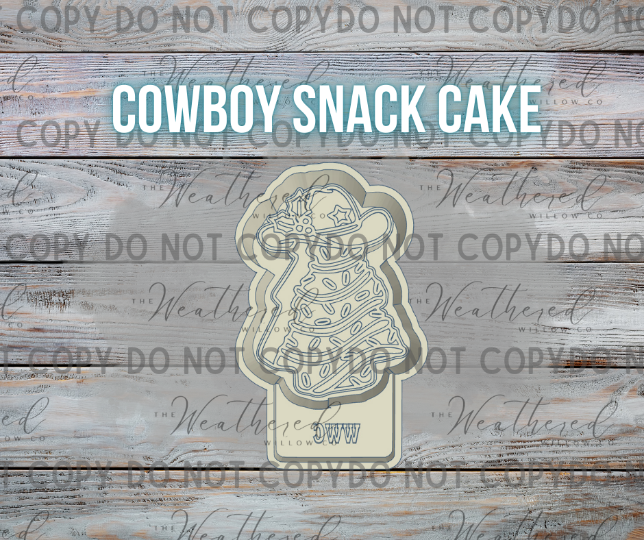 Cowboy snack cake - Silicone Freshie Mold