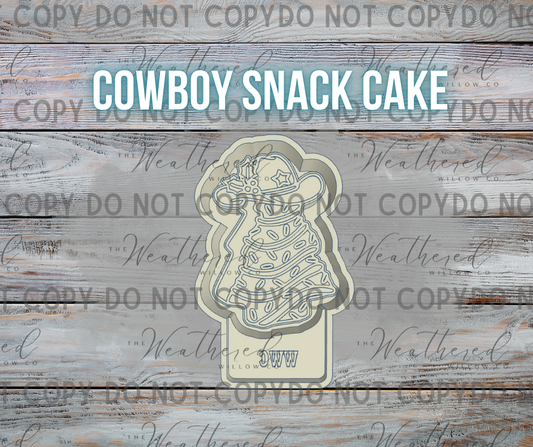 Cowboy snack cake - Silicone Freshie Mold