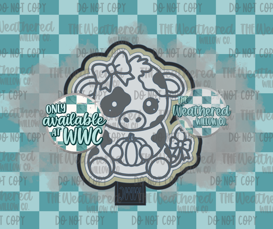 Pumpkin Bow Cow - WWC EXCLUSIVE - Silicone Freshie Mold