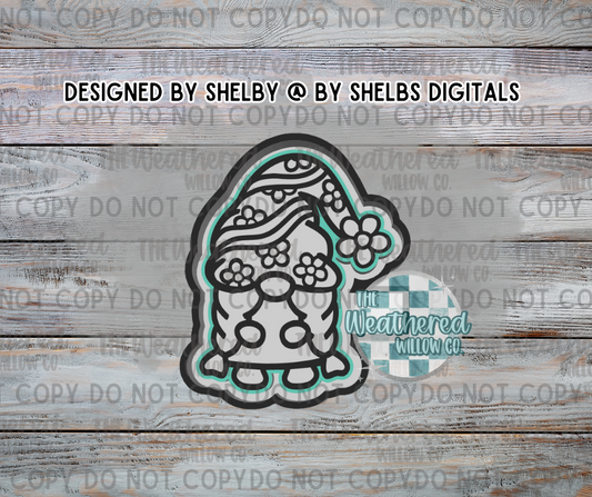 Girl groovy gnome - Silicone Freshie Mold