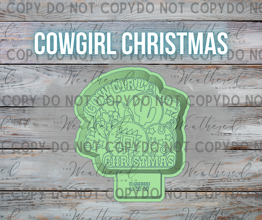 Cowgirl Christmas - Silicone Freshie Mold