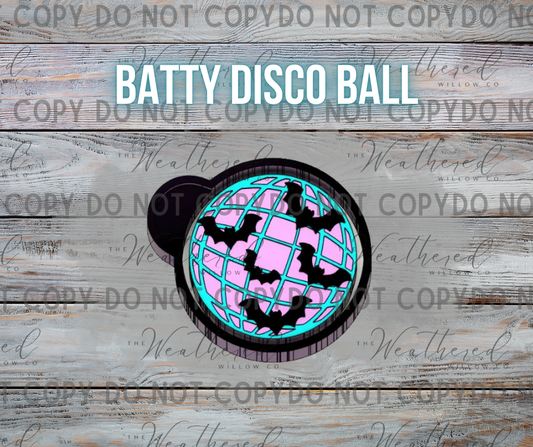 Batty disco ball - Silicone Freshie Mold