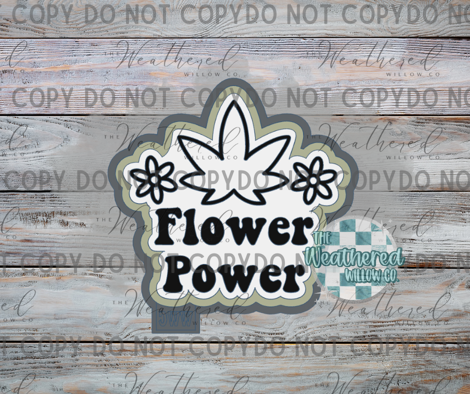 Flower Power (Marijuana Leaf) - Silicone Freshie Mold