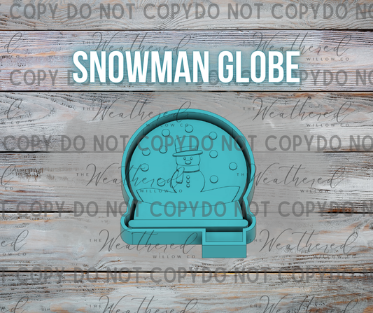 Snowman Snowglobe - Silicone Freshie Mold