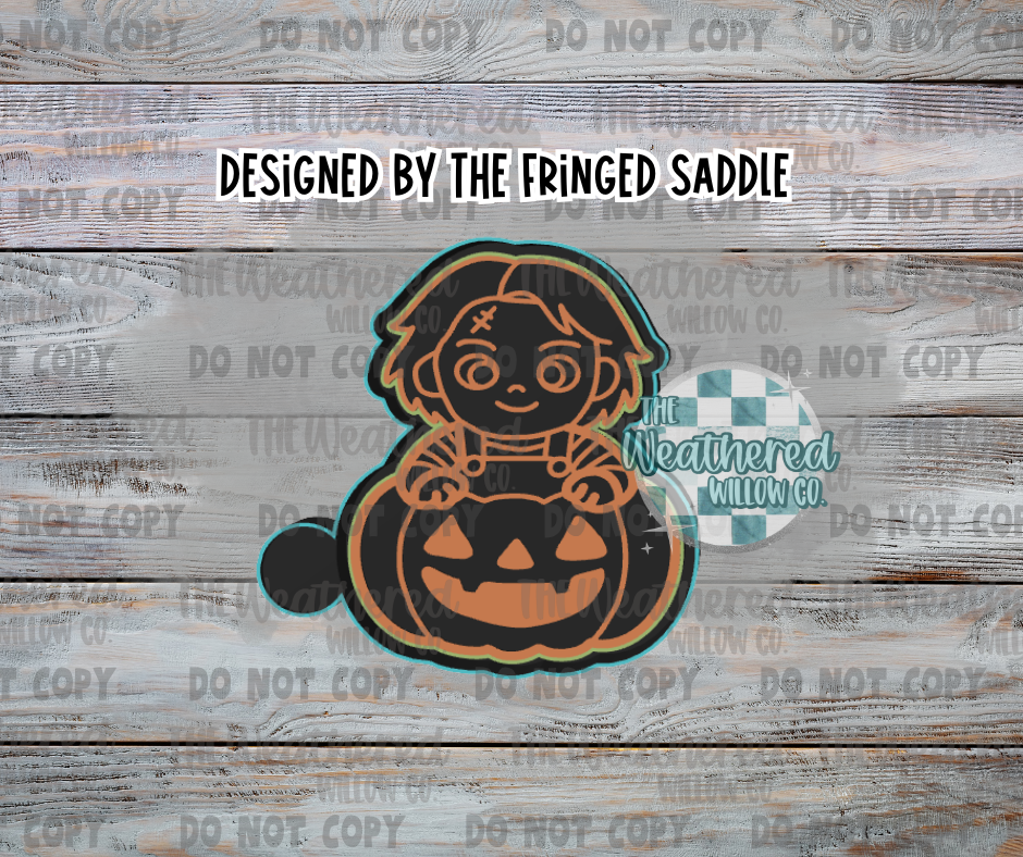 Baby Chucky in Pumpkin - Silicone Freshie Mold