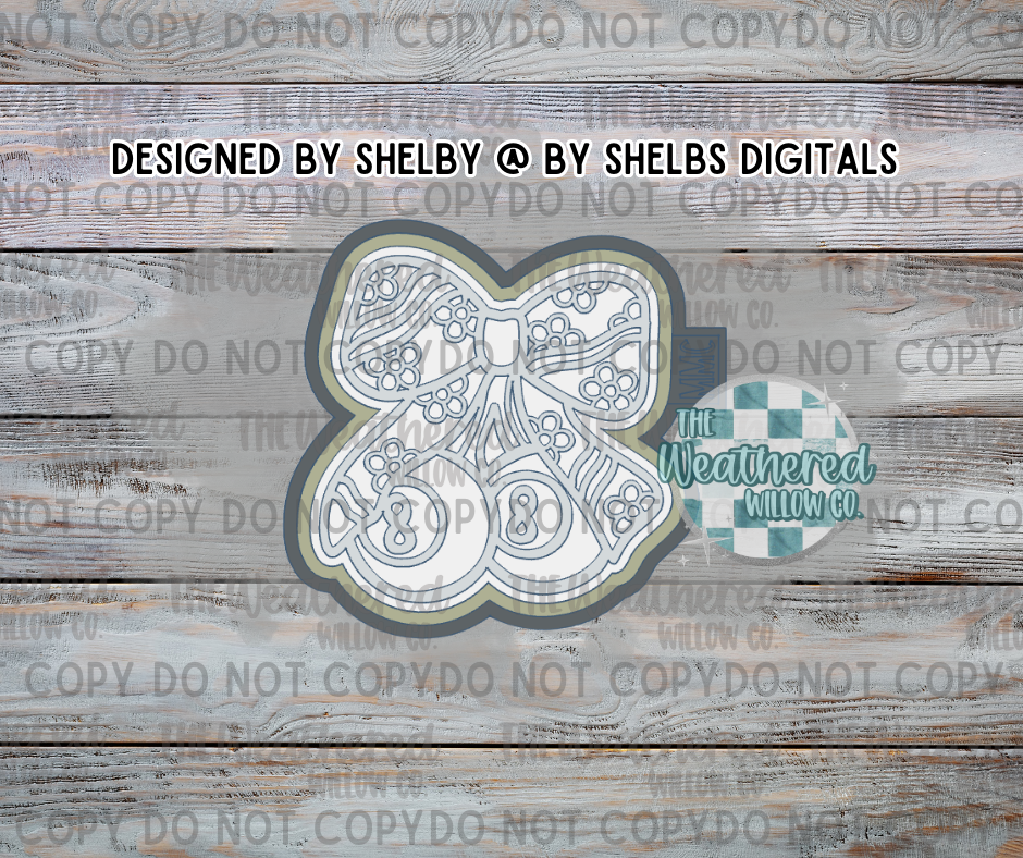 Groovy bow 8ball cherries - Silicone Freshie Mold