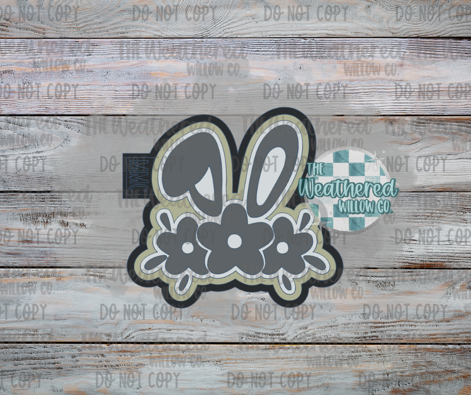 Flower Bunny - Silicone Freshie Mold