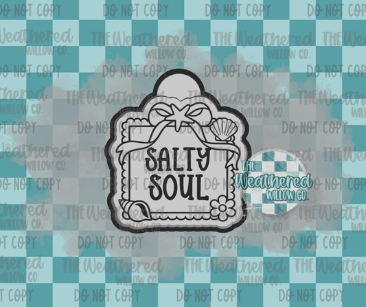 Salty soul beach frame - Silicone Freshie Mold