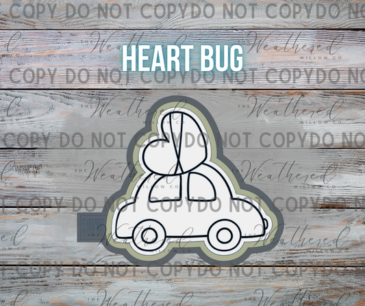 Heart Bug - Silicone Freshie Mold