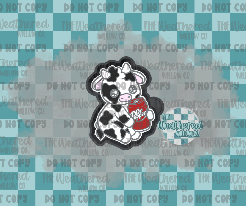 Dr.Pepper cow - Silicone Freshie Mold