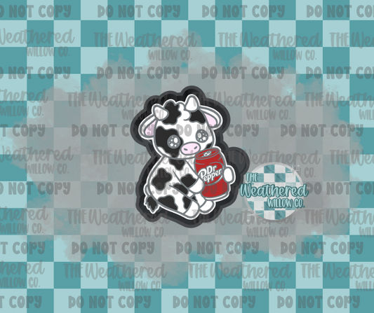 Dr.Pepper cow - Silicone Freshie Mold