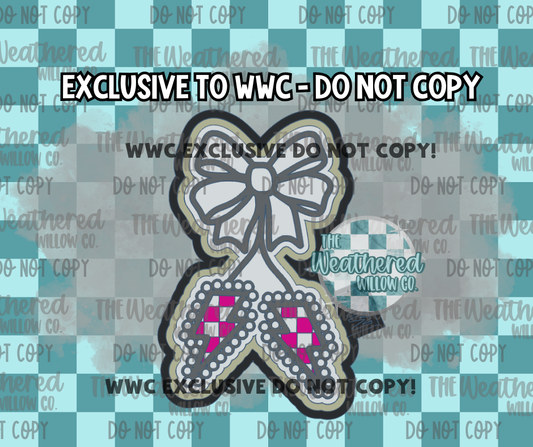 Turquoise checkered bolt cherries - WWC EXCLUSIVE - Silicone Freshie Mold