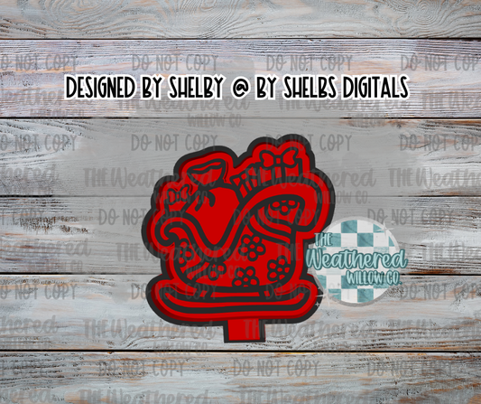 Groovy Sleigh - Silicone Freshie Mold
