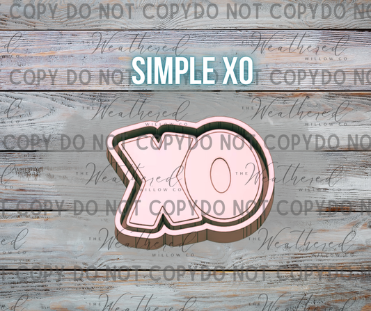 Simple XO - Silicone Freshie Mold