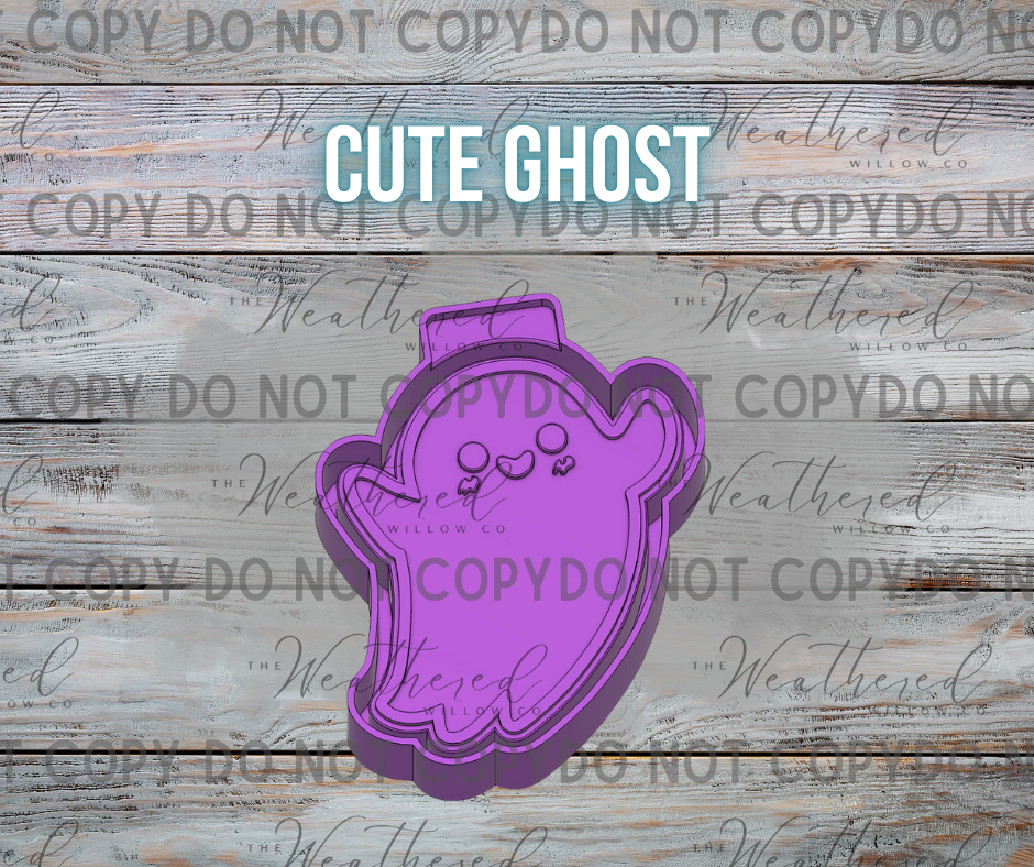 Cute Ghost - Silicone Freshie Mold