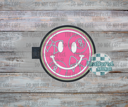 Bows & 8ball Smiley - Silicone Freshie Mold