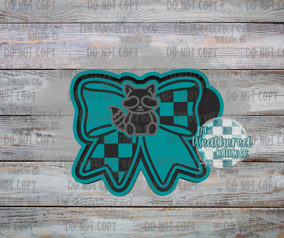 Raccoon Bow - Silicone Freshie Mold