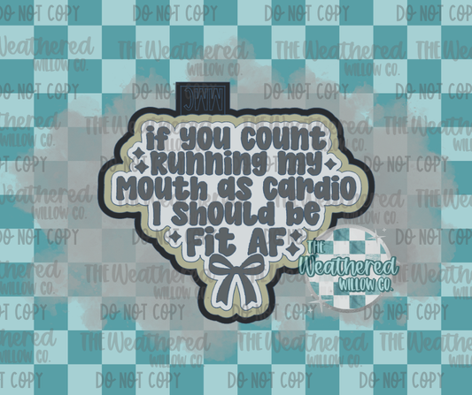If you count running my mouth as cardio - Silicone Freshie Mold