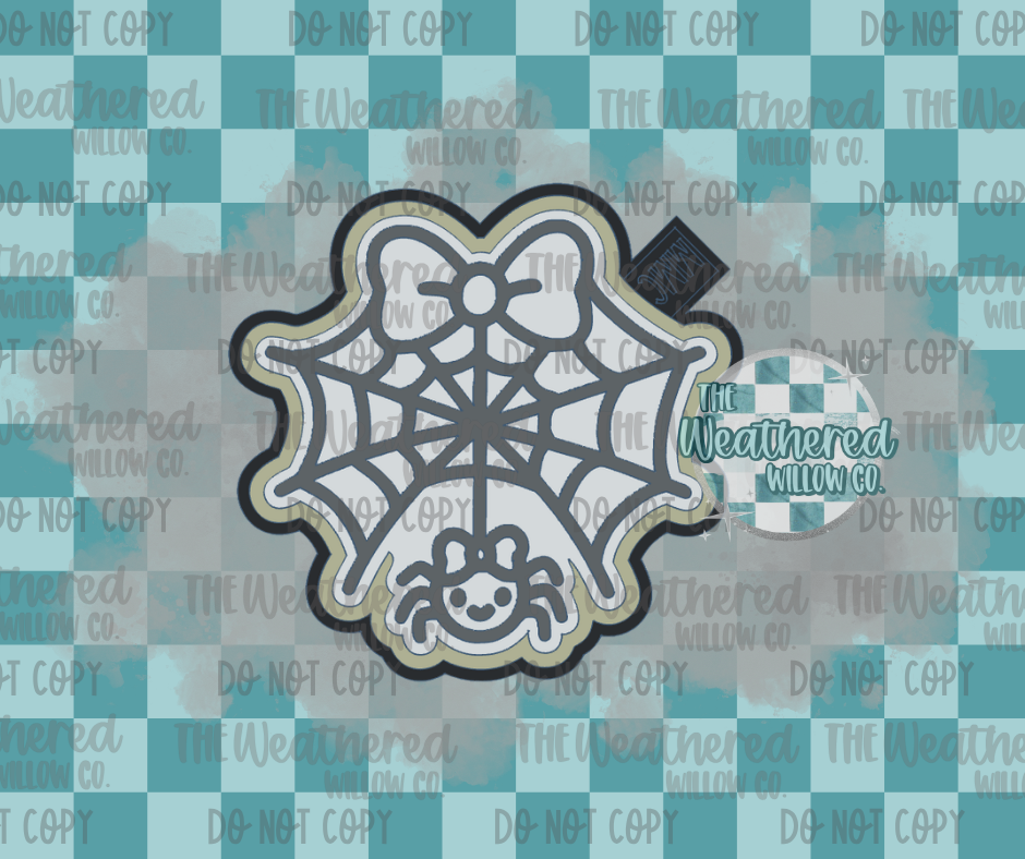 Cute girl spiderweb - Silicone Freshie Mold