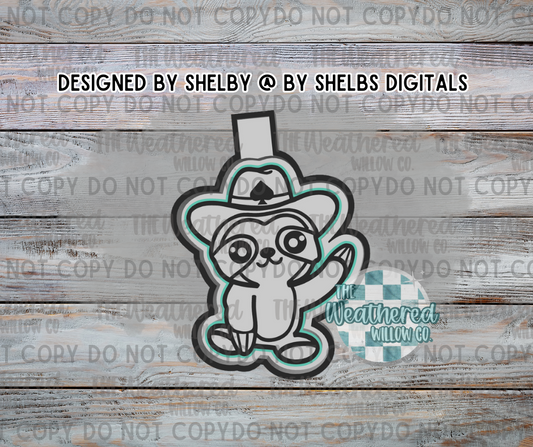 Cowboy sloth - Silicone Freshie Mold