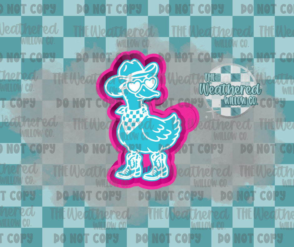 Cowgirl goose - Silicone Freshie Mold