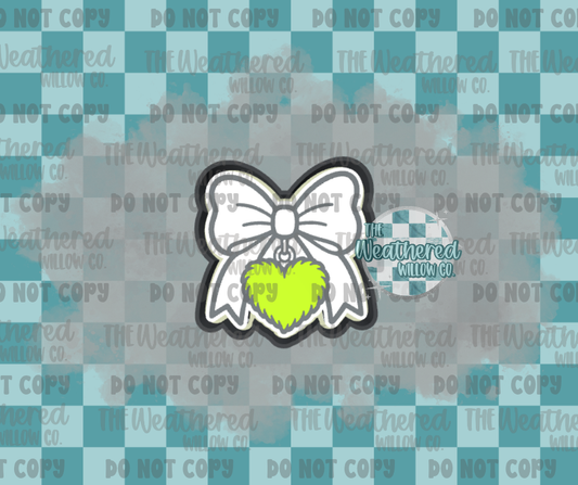 Fluffy heart charm - Silicone Freshie Mold