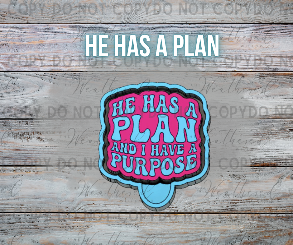 He has a plan - Silicone Freshie Mold