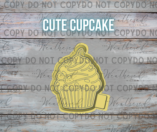 Cute Cupcake - Silicone Freshie Mold