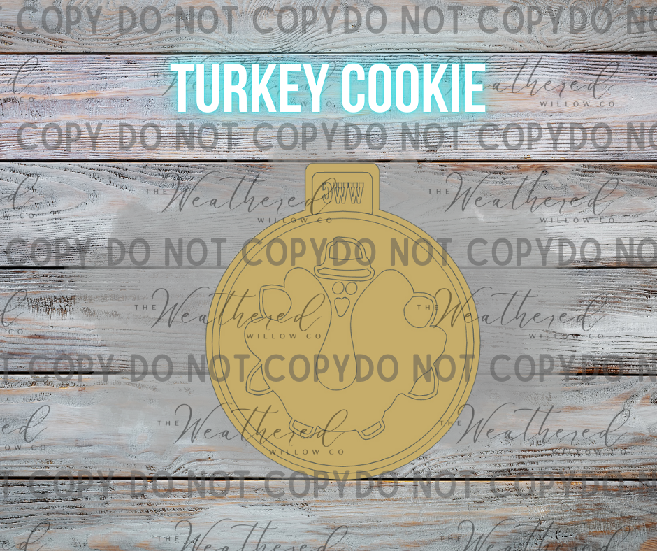 Turkey Cookie - Silicone Freshie Mold