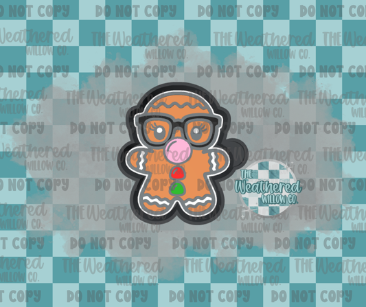 Nerdy bubblegum gingerbread man - Silicone Freshie Mold