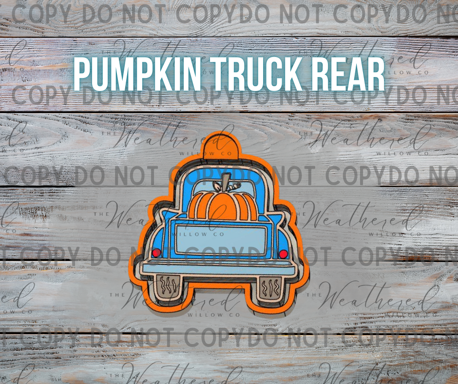 Pumpkin Truck Rear - Silicone Freshie Mold