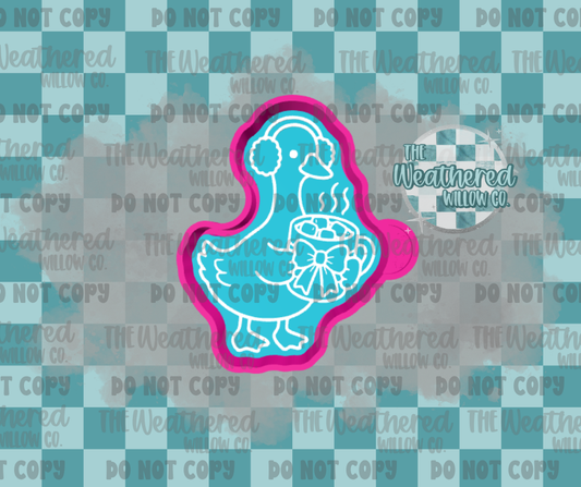 Hot cocoa goose - Silicone Freshie Mold