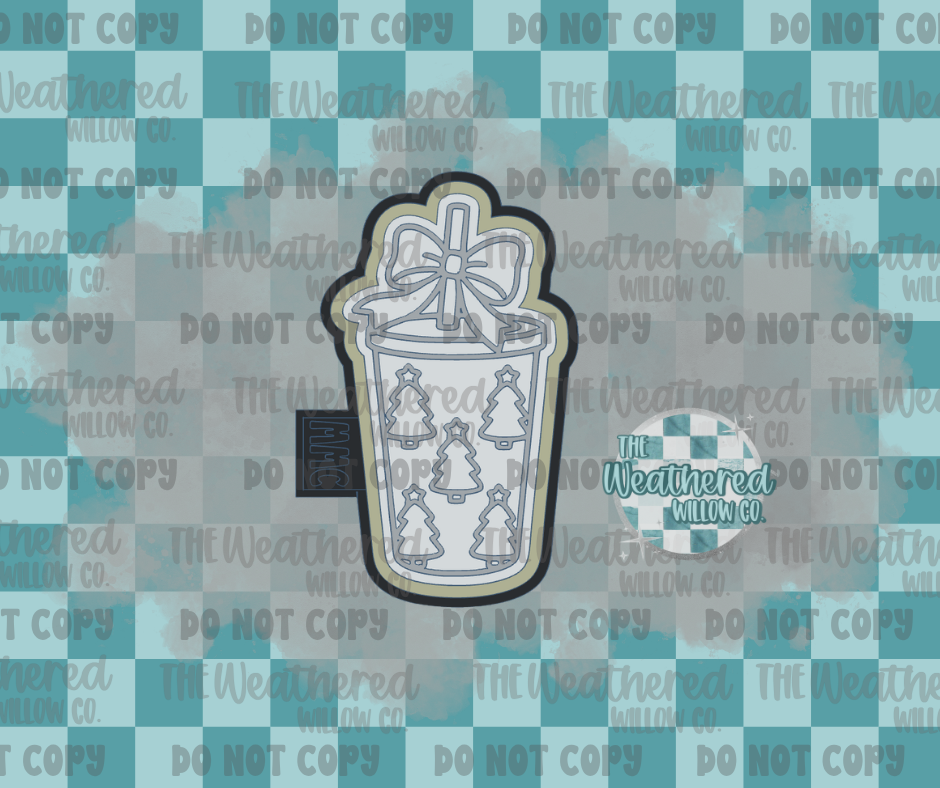 Christmas tree cup - Silicone Freshie Mold