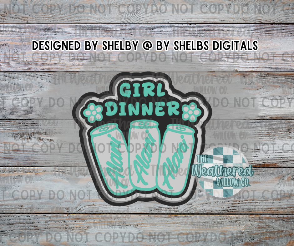 Girl dinner - Silicone Freshie Mold
