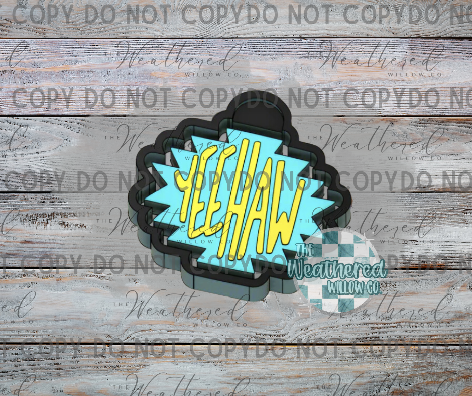 Yeehaw Aztec Shape - Silicone Freshie Mold