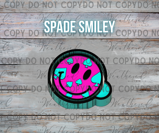 Spade Smiley - Silicone Freshie Mold