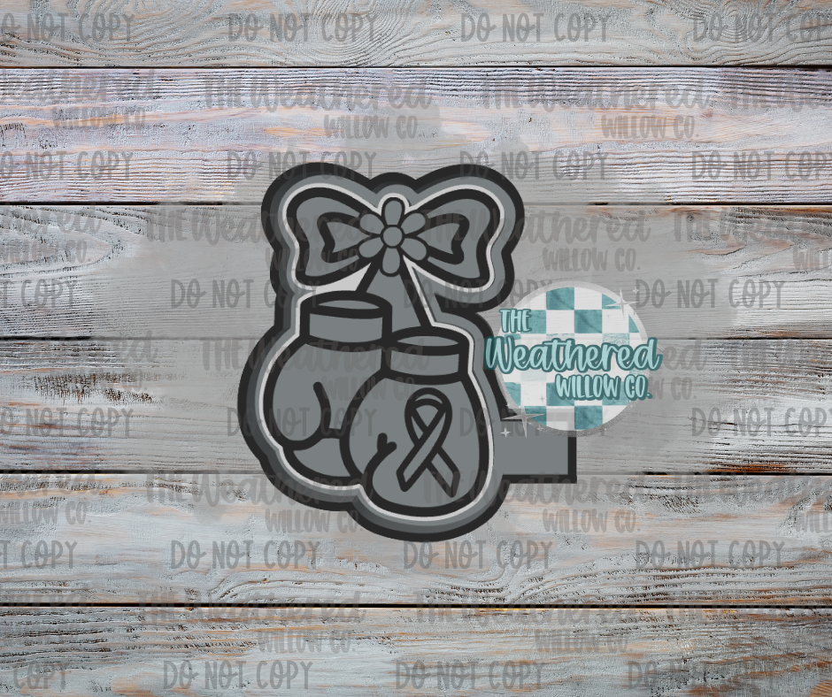 Awareness ribbon glove cherries - Silicone Freshie Mold