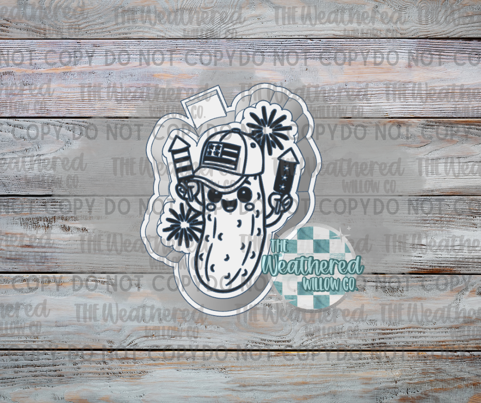 Patriotic Pickle - Silicone Freshie