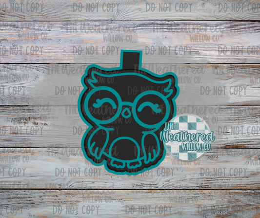 Owl with glasses - Silicone Freshie Mold