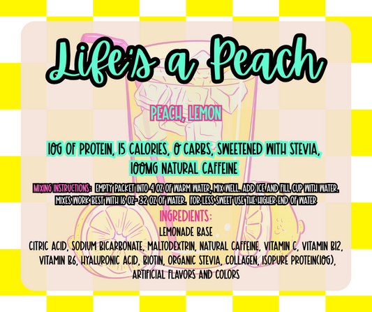 Life's a Peach - Loaded Lemonade Packet
