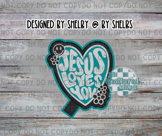 Jesus loves you - Silicone Freshie Mold