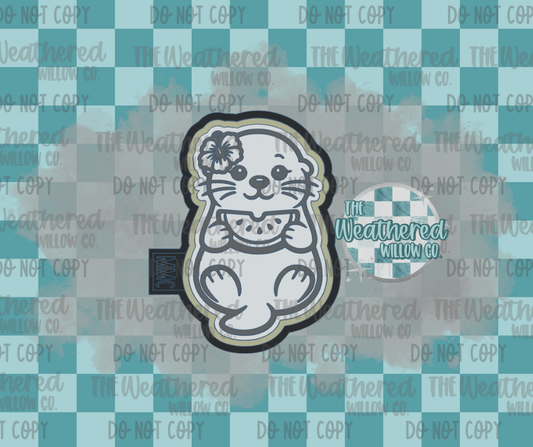 Watermelon Otter - Silicone Freshie Mold