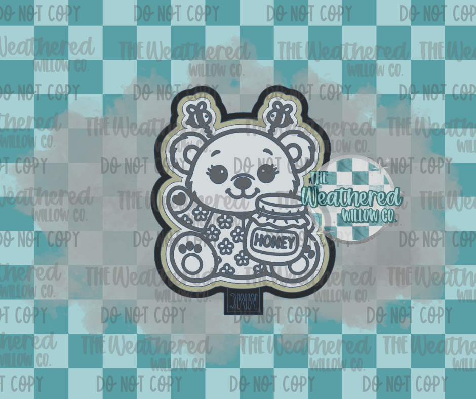 Honey bee bear - Silicone Freshie Mold
