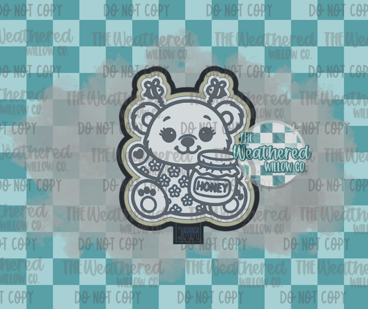 Honey bee bear - Silicone Freshie Mold